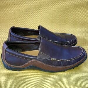 Cole Haan Mens Brown Leather Slip On Loafers Driving Shoe Size 11M Mocccasin